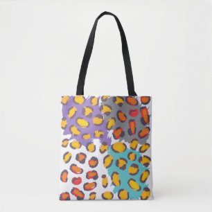 Wildlife animal pattern tote bag