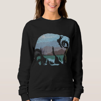 Wildlife Animal Racoon Trash Panda Nature Racoon Sweatshirt