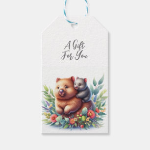 Wildlife Animal Wombat Gift Tags