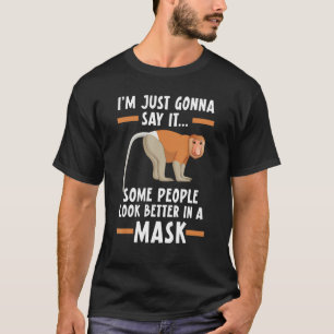 Wildlife Animal Zookeeper Proboscis Monkey Whisper T-Shirt