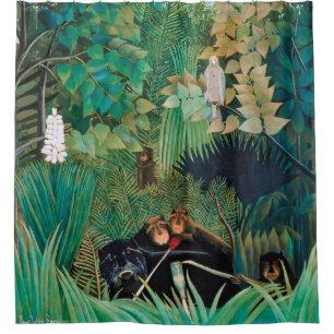 Wildlife Animals in Tropical Forest Shower Curtain