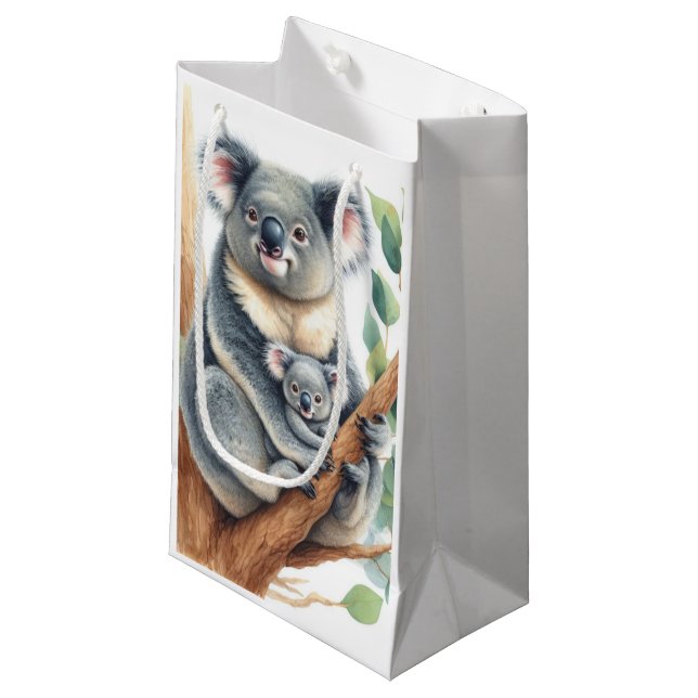 Wildlife Animals Koala Small Gift Bag (Front Angled)