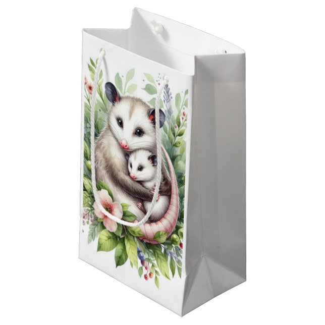 Wildlife Animals Possum Small Gift Bag (Front Angled)