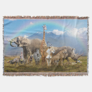 Wildlife Animals Throw Blanket