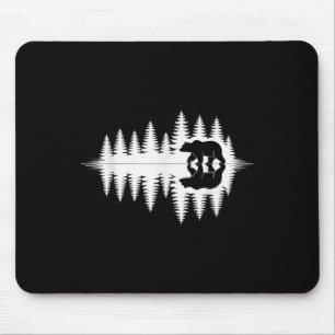 Wildlife Bear Forest Reflection Art Hiking Camping Mouse Pad