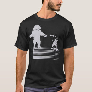 Wildlife Bear Grilling Barbecue Camping Premium T-Shirt