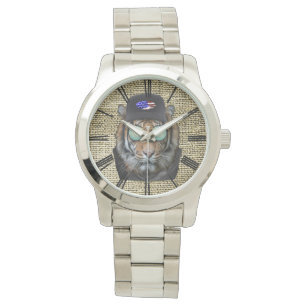 Wildlife Bengal Tiger with Sunglasses Watch