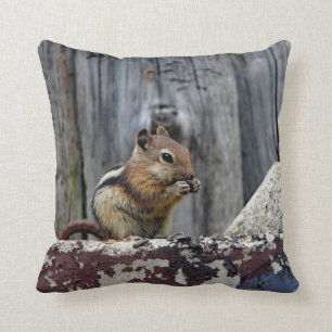 Wildlife Chipmunk Animal Photo Cushion