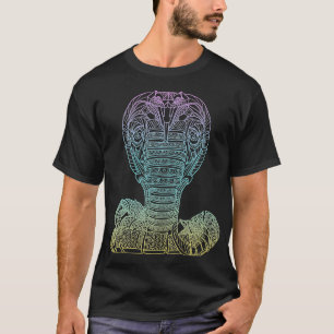 Wildlife Cobra Geometric Snake Animal Love e Rescu T-Shirt