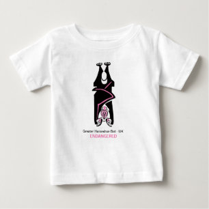 Wildlife - Cool Horseshoe BAT -  Animal graphics - Baby T-Shirt