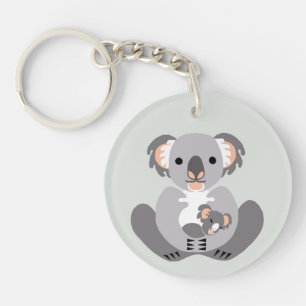 Wildlife - Cute Koala - Nature - Endangered animal Key Ring