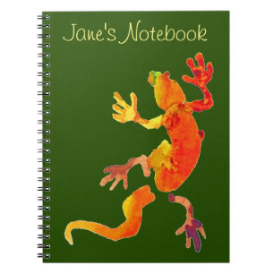 Wildlife eco gecko lizard reptile notebook