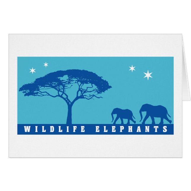 Wildlife Elephants (Front Horizontal)