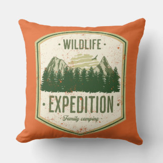 WildLife Expedition Outdoor Summer Vacation Family Cushion