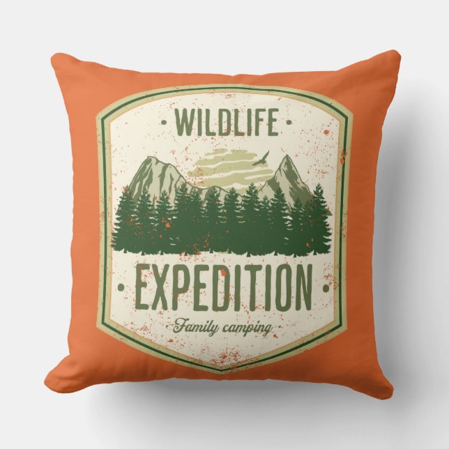 WildLife Expedition Outdoor Summer Vacation Family Cushion (Front)