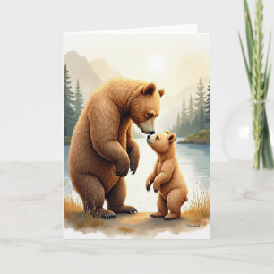 Wildlife Fathers Day Art Card