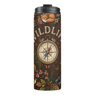 "Wildlife" Forest Adventure Illustration Thermal Tumbler