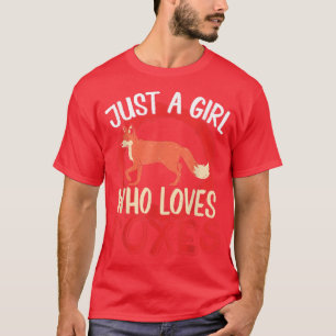 Wildlife Forest Animal Lover Girls Women Cute Fo  T-Shirt