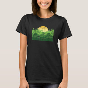 Wildlife Forest Trees Hills Outdoors Landscape Sun T-Shirt
