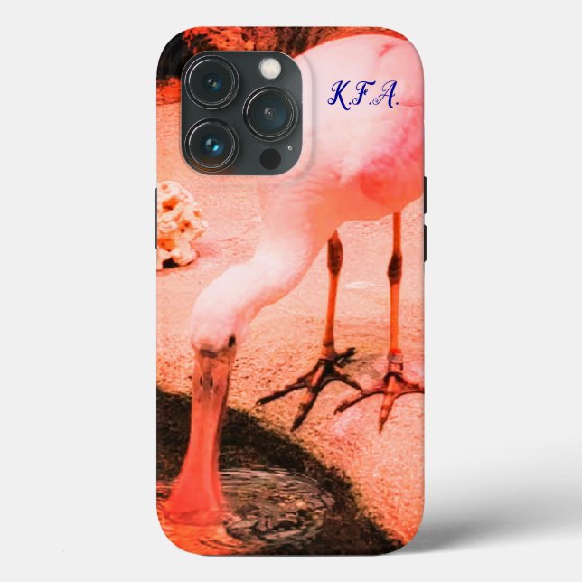  Wildlife Fun Roseate Spoonbill Trendy Case-Mate iPhone Case (Back)