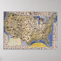 Wildlife & Game Map of the United States