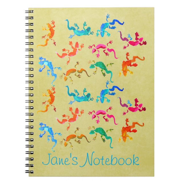 Wildlife gecko reptile eco nature notebook (Front)