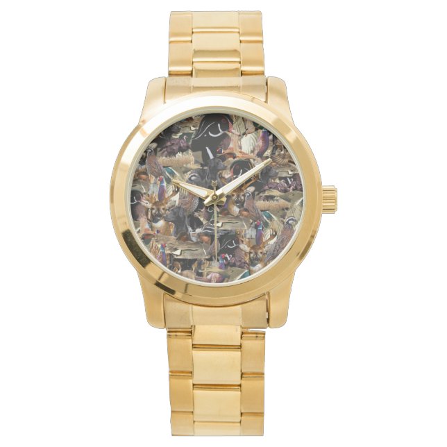 Wildlife Hunting Gifts, Duck & Deer Hunter Watch (Front)