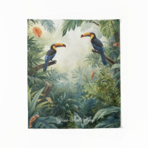 Wildlife illustration Personalised Photo & Text