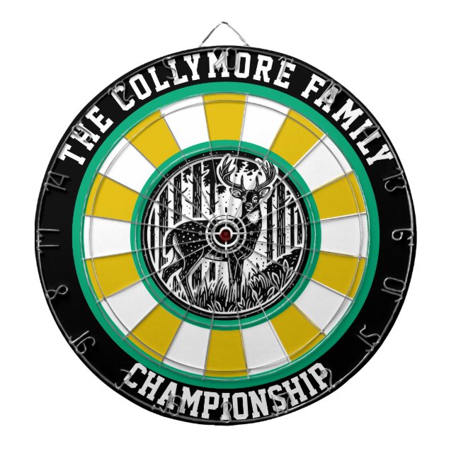 Wildlife-Inspired Deer Wall Art Dartboard (Front)