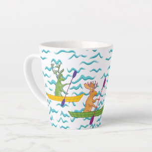 Wildlife Kayakers Latte Mug