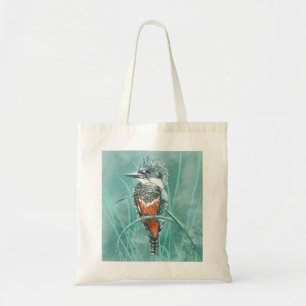 Wildlife Kingfisher Bird Nature Art Tote Bag