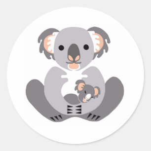 Wildlife - KOALA -Animal lover - Australia - Classic Round Sticker