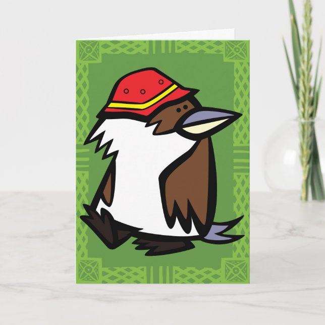 Wildlife Kookaburra Puzzle Greeting Card (Front)