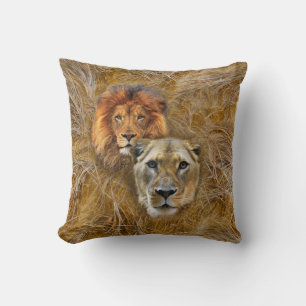 Wildlife- Lion & Lioness  Cushion