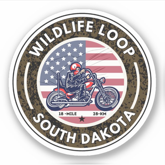 Wildlife Loop Road motorcycle road trip south dako (Front)