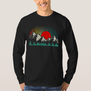 Wildlife Mountains Sunset Outdoor Camping Hiking T-Shirt