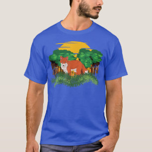 Wildlife Nature Sunset Forest Trees Animal Lover F T-Shirt