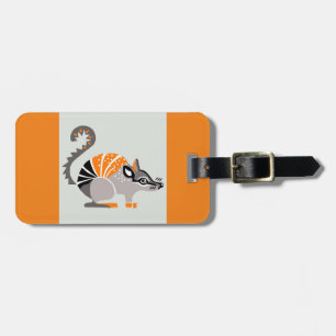 Wildlife -  NUMBAT -Marsupial -Orange Luggage Tag