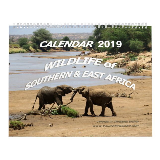 WILDLIFE of Southern & East Africa (Two-Page) Calendar (Cover)