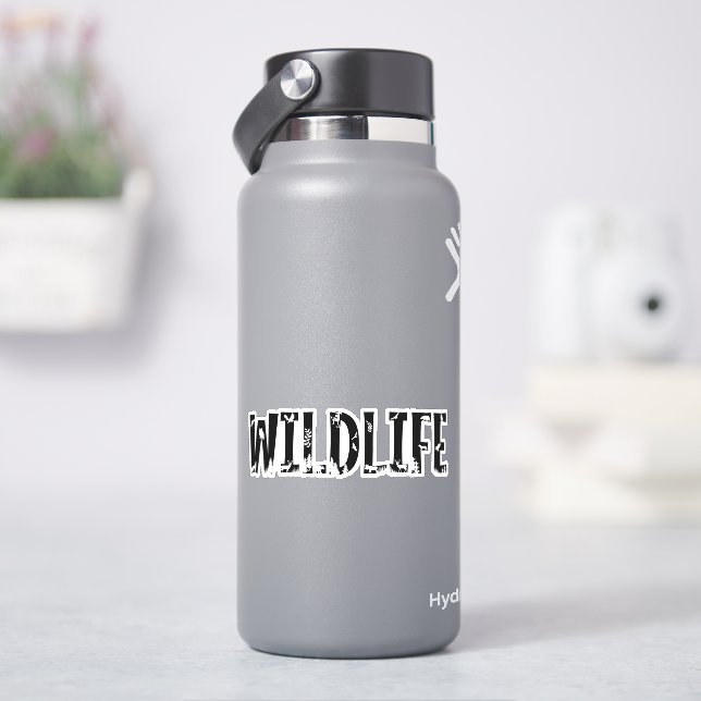 Wildlife Outdoors Animals Nature Forest Typography (HydroFlask)