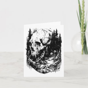 Wildlife Outdoors Nature Retro Forest  Card