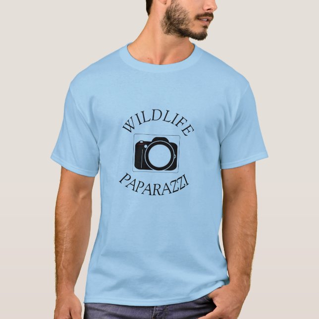 Wildlife Paparazzi -Photographer T-Shirt (Front)