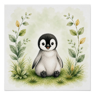 Wildlife Penguin Wall Art Nature Poster