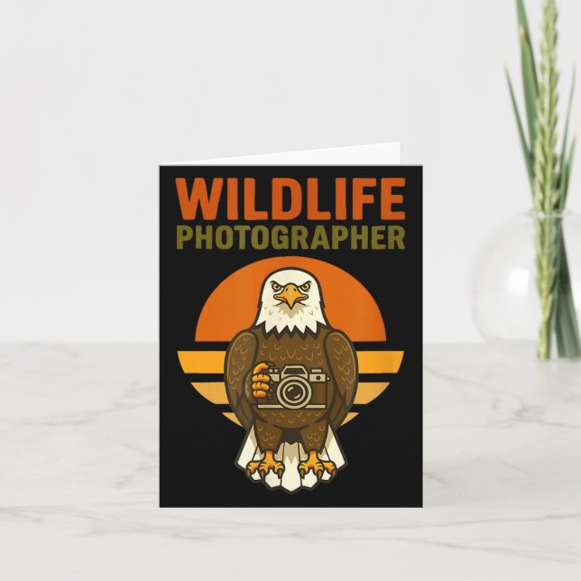 Wildlife Photographer Bald Eagle Bird Photography  Card (Front)