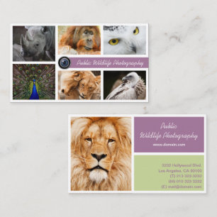 Wildlife Photographer Business Card
