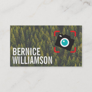 Wildlife Photographer   Forrest   Camera Icon Business Card