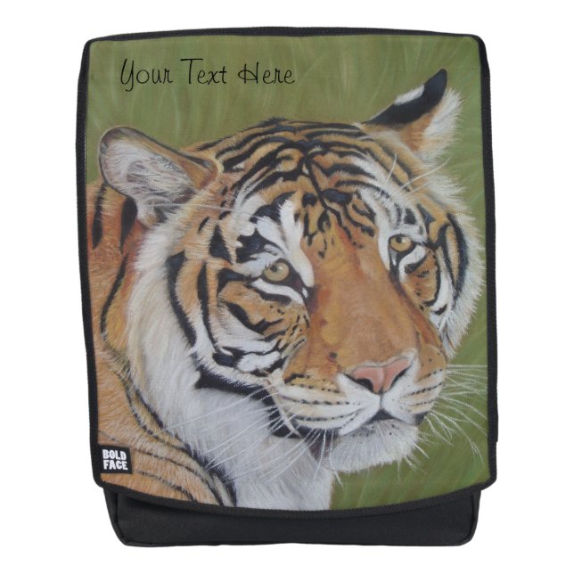 wildlife picture of big cat tiger backpack (Front)