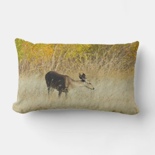 Wildlife pillow, wild animals, deer lumbar cushion
