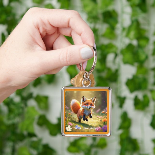 "Wildlife Play Scene" Key Ring (Hand)