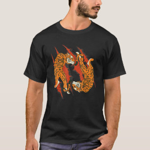 Wildlife Predator Asia Wild Cat Tiger Stripes Anim T-Shirt